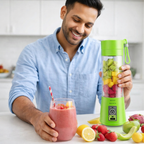 Portable USB Rechargeable Juicer Blender – 6 Blade Fast Smoothie Maker