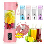 Portable USB Rechargeable Juicer Blender – 6 Blade Fast Smoothie Maker