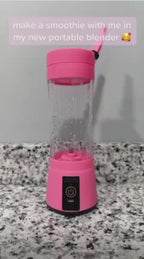 Portable USB Rechargeable Juicer Blender – 6 Blade Fast Smoothie Maker